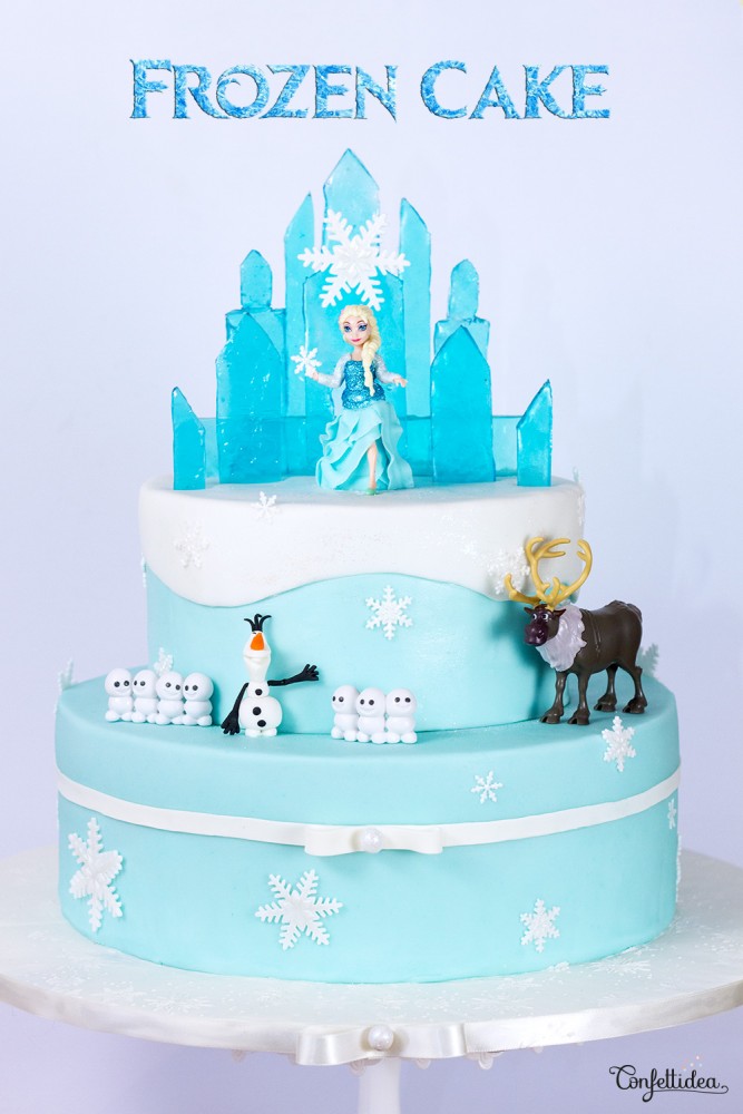 frozen cake, gâteau reine des neiges