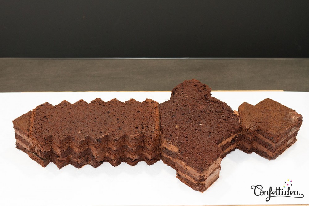 gâteau au chocolat minecraft