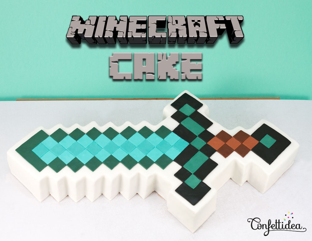 Gateau Minecraft Confettidea