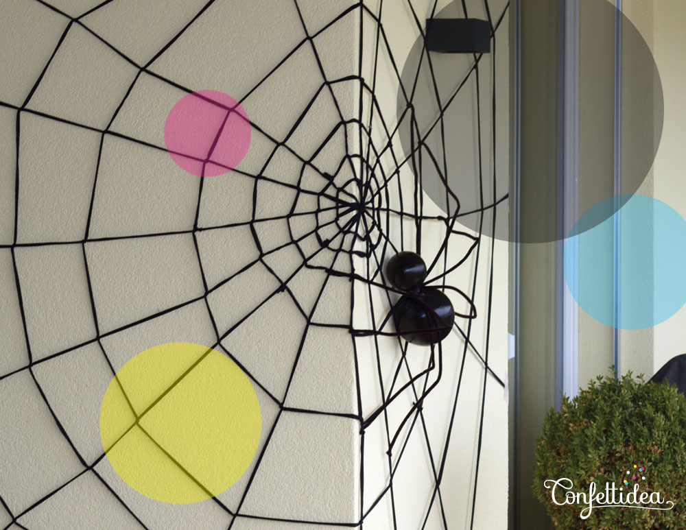 giant spider web halloween